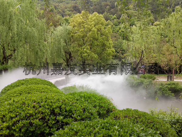 富陽(yáng)東吳文化公園安裝人造霧景觀系統(tǒng)案例